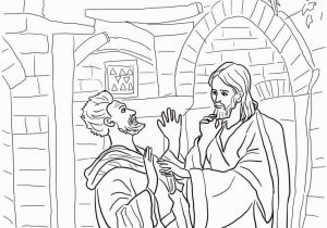 Jesus Heals the Deaf Man Coloring Page Jesus Heals Deaf Mute Coloring Page