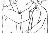 Jesus Heals the Deaf Man Coloring Page Jesus Put His Fingers Into the Deaf Man S Ears Coloring
