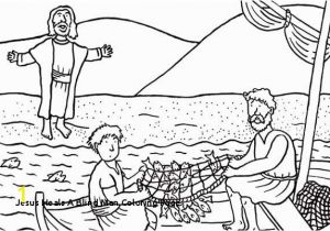 Jesus Heals the Leper Coloring Page Jesus Heals A Blind Man Coloring Page Jesus Heals Coloring Page