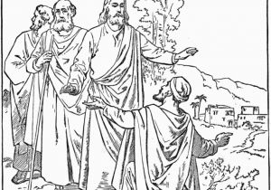 Jesus Heals the Official S son Coloring Page Healing the Nobleman S son