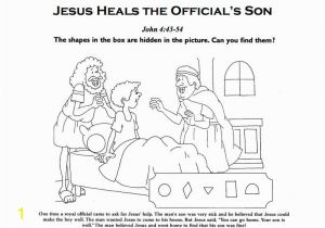 Jesus Heals the Official S son Coloring Page Pin by Trinity Umchurch On Healing the Ficial S son