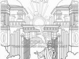 Jesus In Heaven Coloring Page Jesus at the Heavens Gate Wel Ing His Faithful Servant