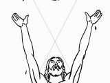 Jesus In Heaven Coloring Page Library Of Banner Black and White Baptism Of Jesus Png Files