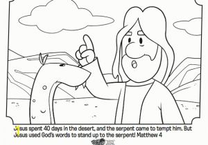 Jesus is Tempted In the Desert Coloring Page Jesus Tempted Bible Coloring Pages
