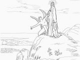 Jesus is Tempted In the Desert Coloring Page Jesus Tempted In the Desert Coloring Page Coloring Pages