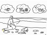 Jesus is Tempted In the Desert Coloring Page Jesus Wilderness Temptation Coloring Page