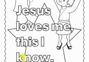 Jesus Loves Me Coloring Page for toddlers Bible Coloring Pages for Kids