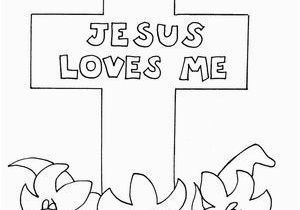 Jesus Loves Me Cross Coloring Page Jesus Loves Me Religia Pinterest