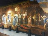 Jesus Murals Wall Paintings the Resurrection Mural Shows Biblical Characters Celebrating