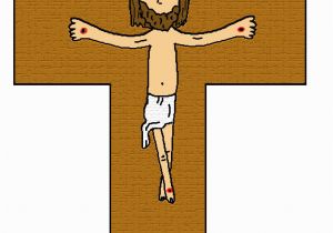 Jesus On the Cross Coloring Pages Printable Jesus Died A Cross Cutout Picture