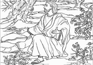 Jesus Praying at Gethsemane Coloring Page Coloring Page Of Jesus In Gethsemane Easter