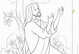 Jesus Praying at Gethsemane Coloring Page the Prayer Jesus In the Gethsemane Garden Coloring