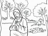 Jesus Praying In the Garden Of Gethsemane Coloring Page Garden Of Gethsemane Coloring Page