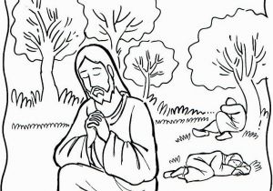 Jesus Praying In the Garden Of Gethsemane Coloring Page Garden Of Gethsemane Coloring Page