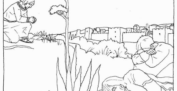 Jesus Praying In the Garden Of Gethsemane Coloring Page Jesus Praying In the Garden Of Gethsemane Catholic