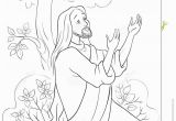 Jesus Praying In the Garden Of Gethsemane Coloring Page the Prayer Jesus In the Gethsemane Garden Coloring