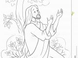 Jesus Praying In the Garden Of Gethsemane Coloring Page the Prayer Jesus In the Gethsemane Garden Coloring