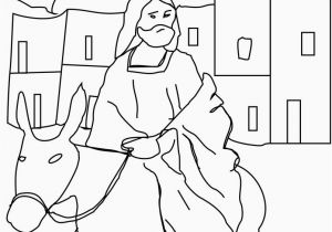 Jesus Riding On A Donkey Coloring Page Colouring Jesus A Donkey Neo Coloring