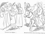 Jesus Riding On A Donkey Coloring Page Garden Mary Dedicated to Our Blessed Mother Palm
