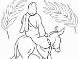 Jesus Riding On A Donkey Coloring Page Jesus Riding On A Donkey Coloring Page