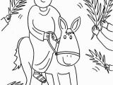 Jesus Riding On A Donkey Coloring Page the Best Free Jerusalem Coloring Page Images Download