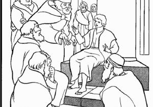 Jesus Teaching In the Synagogue Coloring Page Boyjesustemple 850×1 022 Pixels