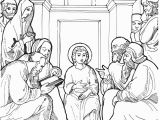 Jesus Teaching In the Synagogue Coloring Page Christ In the Temple as A Child