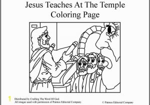 Jesus Teaching In the Synagogue Coloring Page Jesus Teaches at the Temple Coloring Page Crafting the