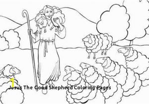 Jesus the Good Shepherd Coloring Pages Jesus the Good Shepherd Coloring Pages Lovely Shepherds Visit Jesus