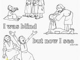 Jesus the True Superhero Coloring Pages John 9 25 I Was Blind