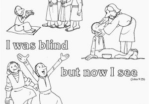 Jesus the True Superhero Coloring Pages John 9 25 I Was Blind