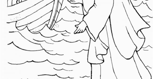 Jesus Walks On the Water Coloring Page Fresh Jesus Walks Water Coloring Sheet Gallery