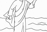 Jesus Walks On the Water Coloring Page Jesus Christ Coloring Pages