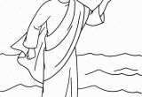 Jesus Walks On the Water Coloring Page Jesus Christ Coloring Pages