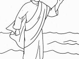 Jesus Walks On Water Coloring Page Free Jesus Walking Water Printable