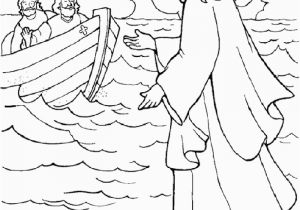 Jesus Walks On Water Coloring Page Jesus Walks On Water Coloring Page