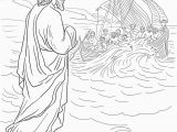 Jesus Walks On Water Coloring Page Jesus Walks On Water Preschool