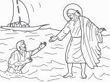 Jesus Walks On Water Coloring Page Jesus Walks Water Coloring Page Coloring Pages