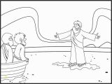 Jesus Walks On Water Coloring Page "jesus Walks On Water" Coloring Page