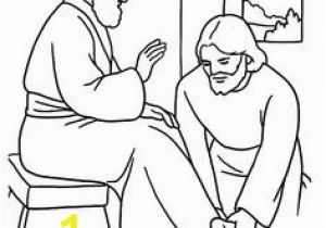 Jesus Washes the Disciples Feet Coloring Page 1825 Best Christian Coloring & Activities Images