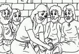 Jesus Washes the Disciples Feet Coloring Page Coloring Pages Jesus and His Disciples