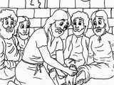 Jesus Washes the Disciples Feet Coloring Page Coloring Pages Jesus and His Disciples