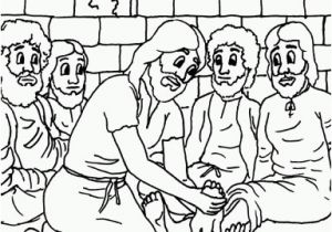 Jesus Washes the Disciples Feet Coloring Page Coloring Pages Jesus and His Disciples