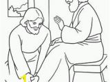 Jesus Washes the Disciples Feet Coloring Page Religious Ed