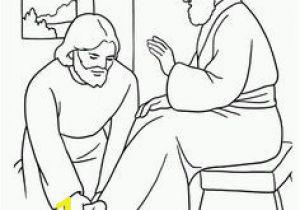 Jesus Washes the Disciples Feet Coloring Page Religious Ed