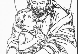 Jesus with Child Coloring Page Excellent Jesus with Child Coloring Page with Jesus Coloring Page