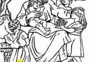 Jesus with Children Coloring Page All Nations Bible Coloring Page for Kids Bing