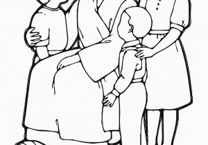 Jesus with Children Coloring Page Jesus Free Clipart 71