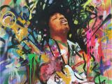 Jimi Hendrix Wall Mural Jimi Hendrix Singer Music Rock Painting Canvas Print Art