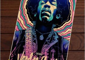 Jimi Hendrix Wall Mural Unframed Printed Poster Jimi Hendrix Voodoo Child Rock Musician Classic Canvas Modern Oil Art Painting Home Wall Decal 50 X 70 Cm